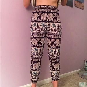 Elephant flowy pants